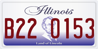 IL license plate B220153