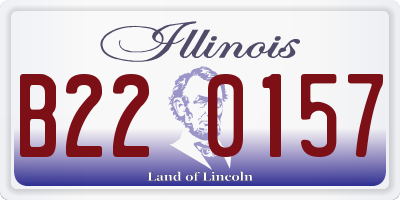 IL license plate B220157