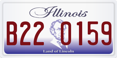 IL license plate B220159