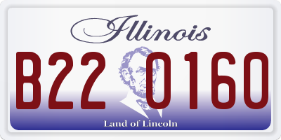 IL license plate B220160