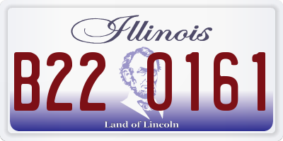IL license plate B220161