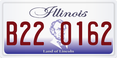 IL license plate B220162