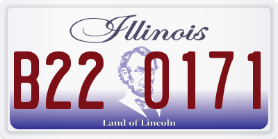 IL license plate B220171