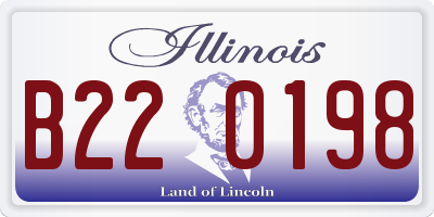 IL license plate B220198