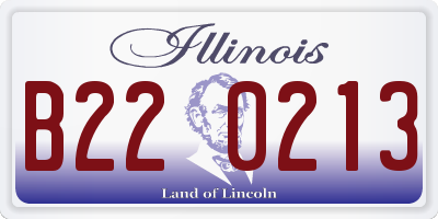 IL license plate B220213