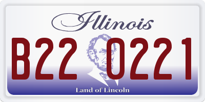 IL license plate B220221