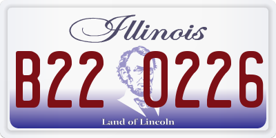 IL license plate B220226