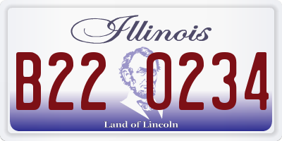 IL license plate B220234