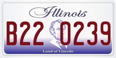 IL license plate B220239