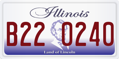IL license plate B220240