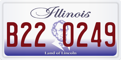 IL license plate B220249