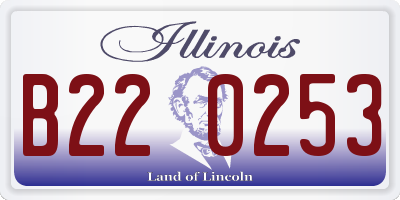 IL license plate B220253