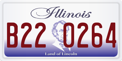 IL license plate B220264