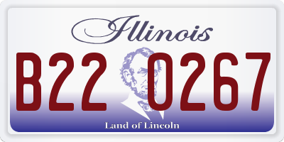 IL license plate B220267