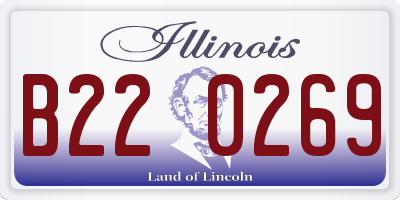 IL license plate B220269