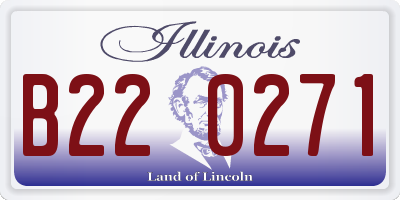IL license plate B220271