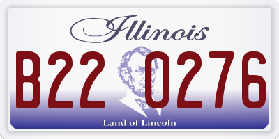 IL license plate B220276
