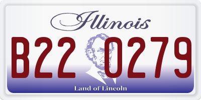 IL license plate B220279