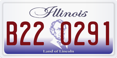 IL license plate B220291
