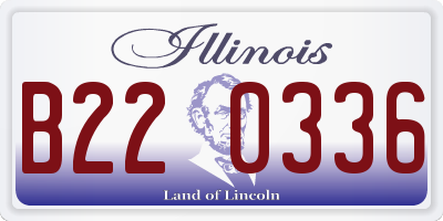 IL license plate B220336