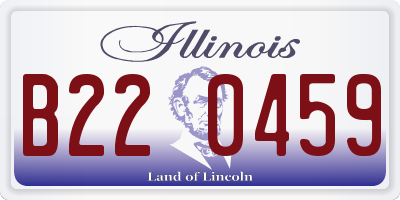 IL license plate B220459
