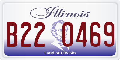 IL license plate B220469