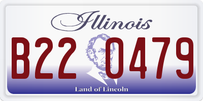 IL license plate B220479