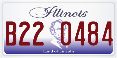 IL license plate B220484