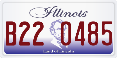 IL license plate B220485