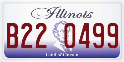 IL license plate B220499
