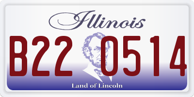 IL license plate B220514