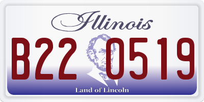 IL license plate B220519