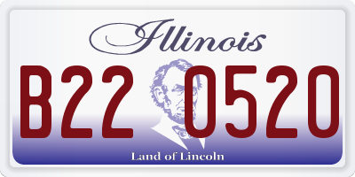 IL license plate B220520