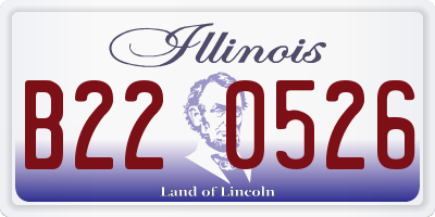 IL license plate B220526
