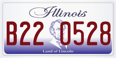 IL license plate B220528