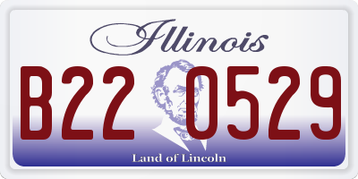IL license plate B220529