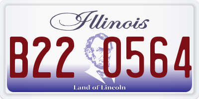 IL license plate B220564