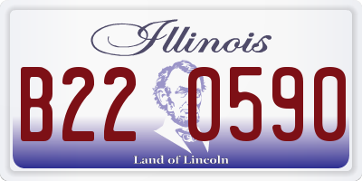 IL license plate B220590