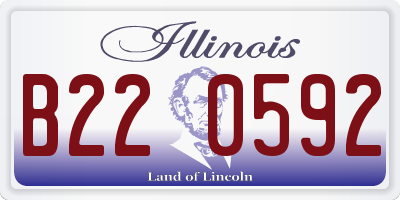 IL license plate B220592