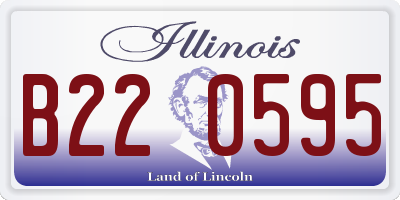 IL license plate B220595