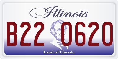 IL license plate B220620