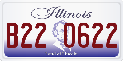 IL license plate B220622