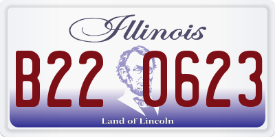 IL license plate B220623