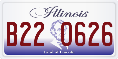 IL license plate B220626