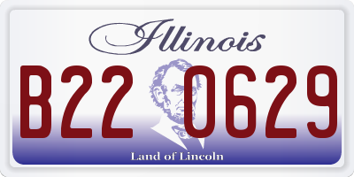 IL license plate B220629
