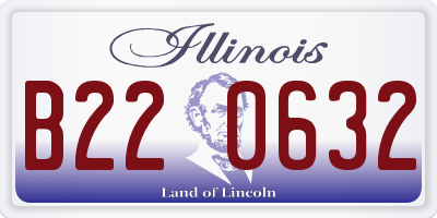 IL license plate B220632