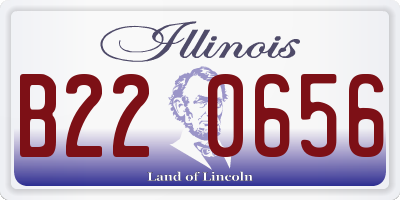 IL license plate B220656