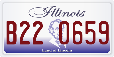 IL license plate B220659