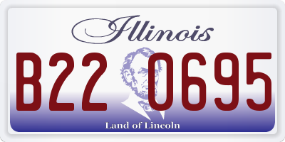 IL license plate B220695