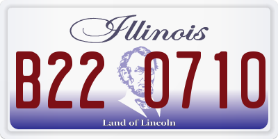 IL license plate B220710